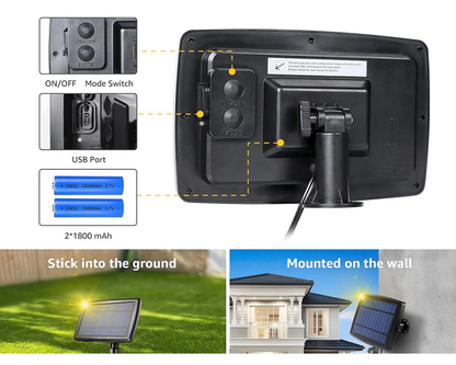 Solar Powered Festoon String Lights 15m with 50 Bulbs