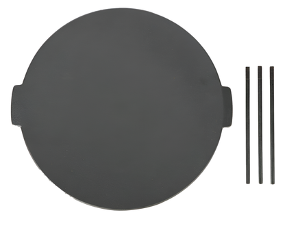 Outdoor Camping Barbecue Rack Cast Iron Grill Pan