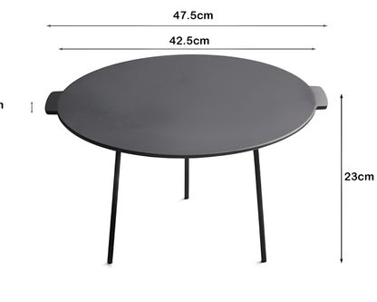 Outdoor Camping Barbecue Rack Cast Iron Grill Pan