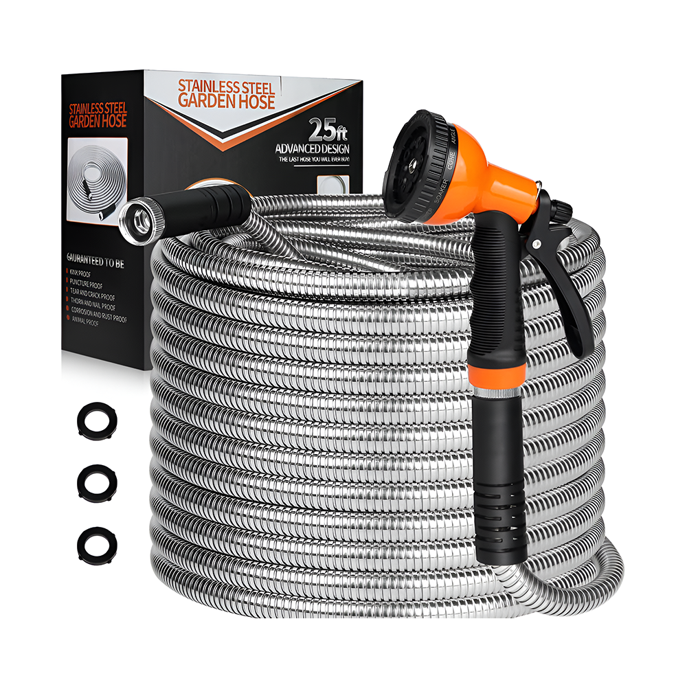 100ft stainless steel garden hose