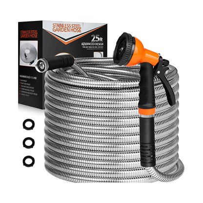 100ft stainless steel garden hose
