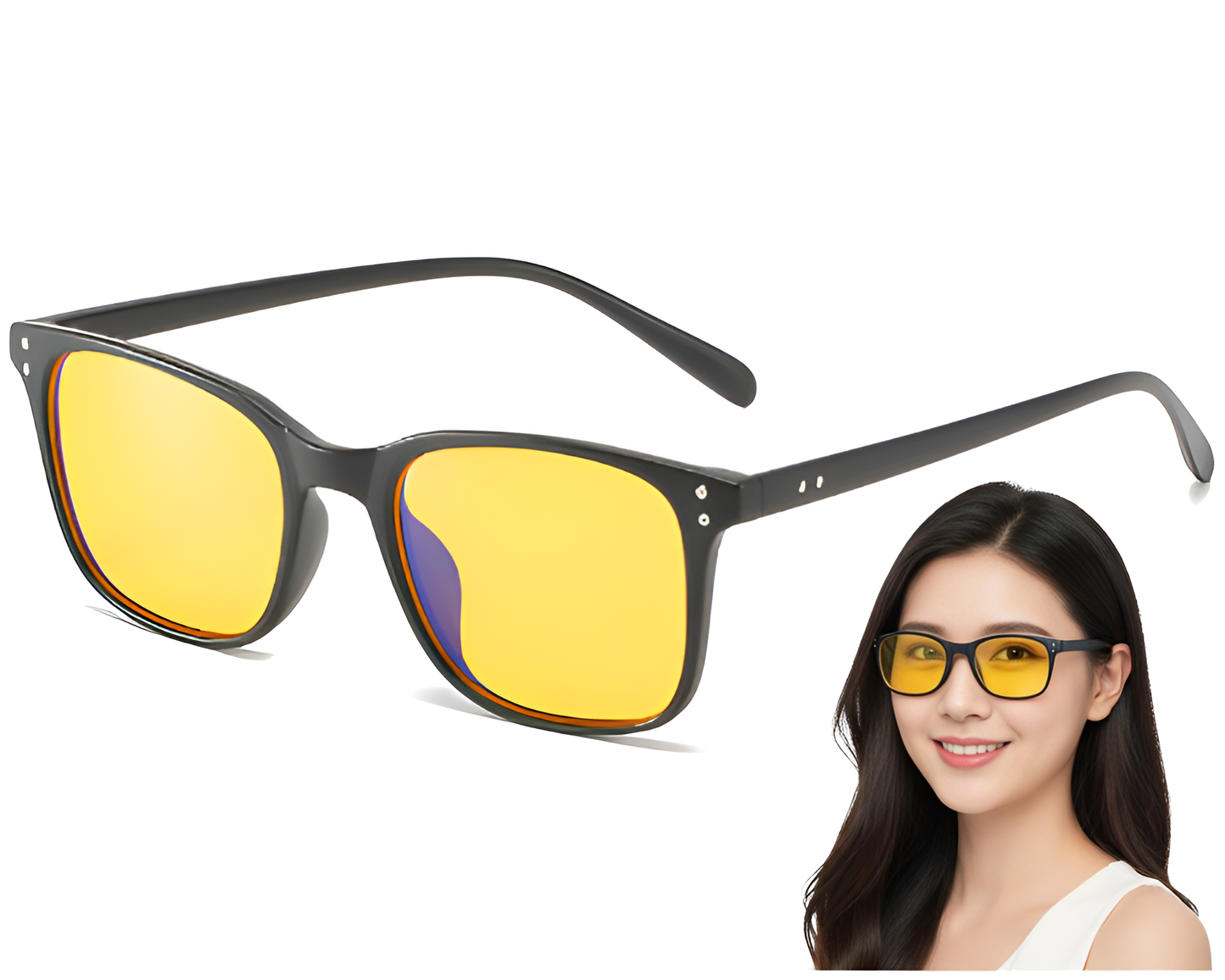 Glasses for eye strain relief