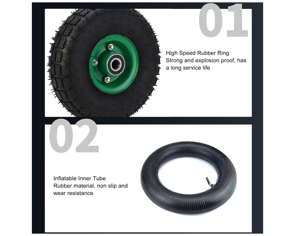 Heavy duty garden cart tire