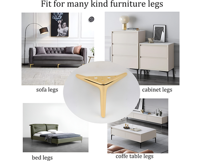 Metal sofa legs set