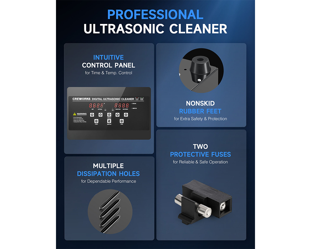 30L Ultrasonic Cleaner with Timer Heating Machine Digital Sonic Cleaner