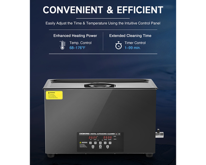30L Ultrasonic Cleaner with Timer Heating Machine Digital Sonic Cleaner