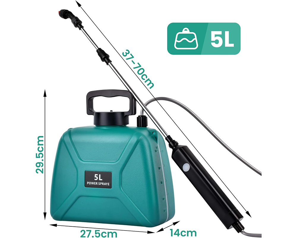 Garden sprayer with adjustable wand