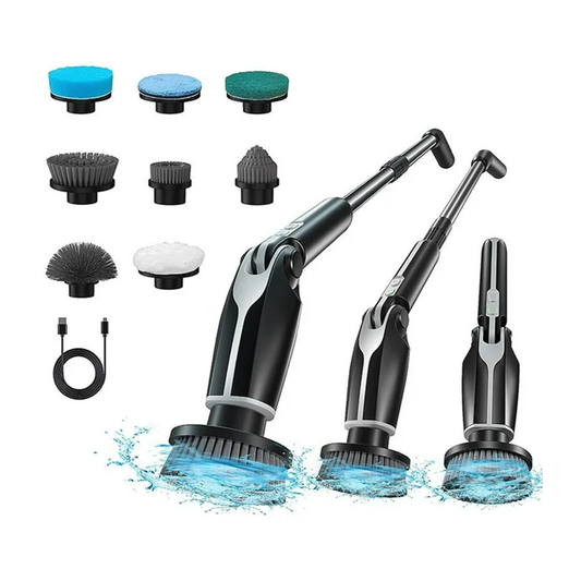 cordless electric spin scrubber