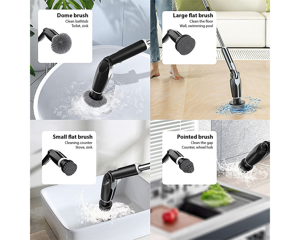 waterproof spin scrubber