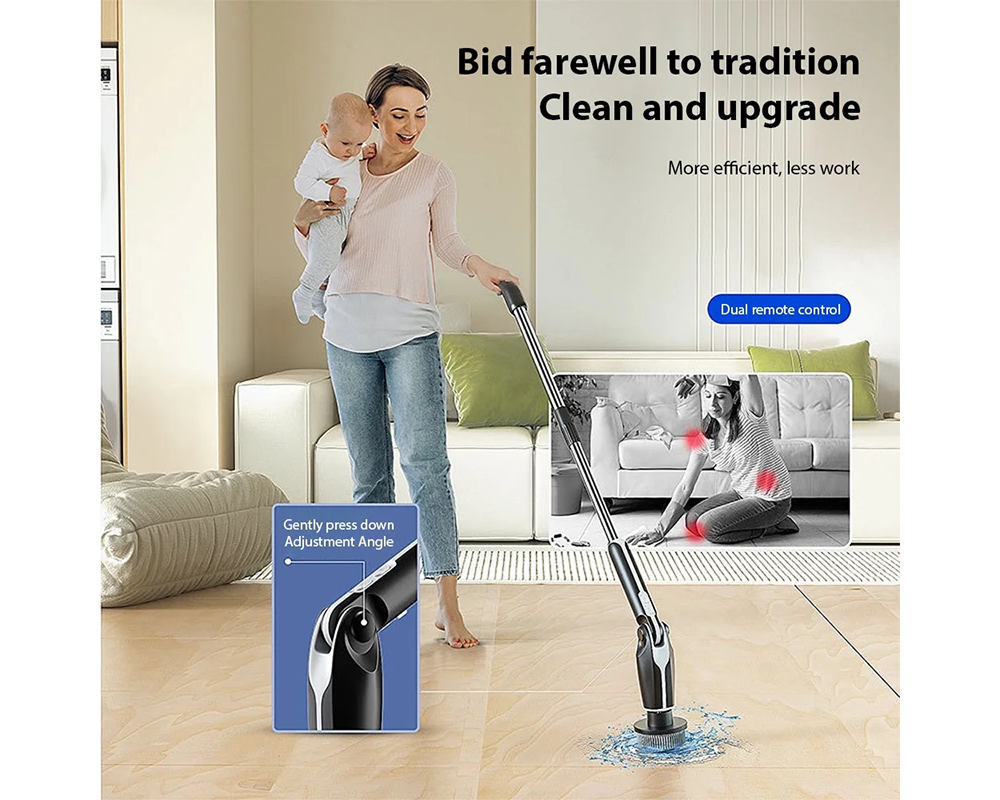 adjustable handle scrubber