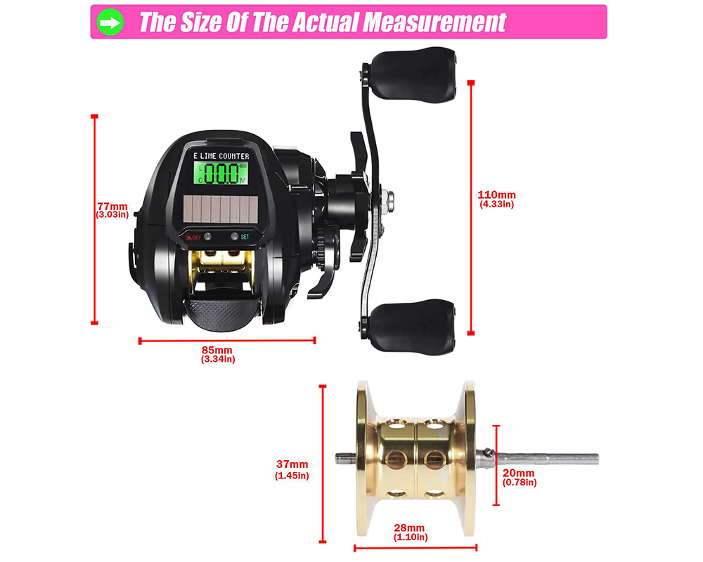 Fishing reel USB charging