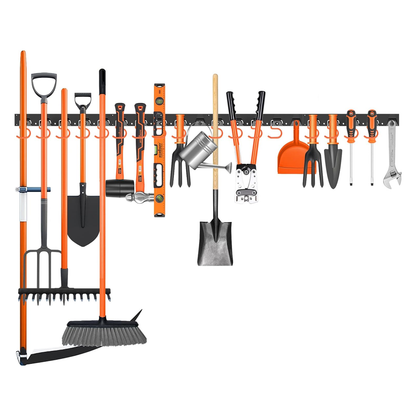 Adjustable Garden Storage System Wall Mount Tool Organiser