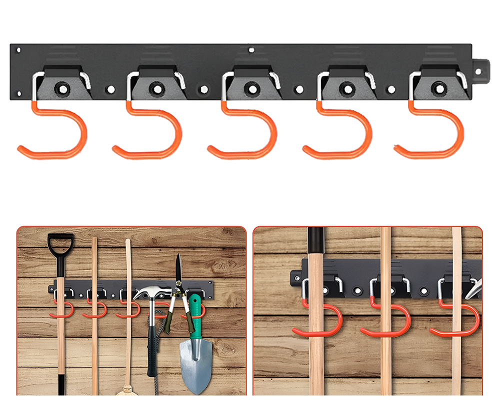 Adjustable Garden Storage System Wall Mount Tool Organiser