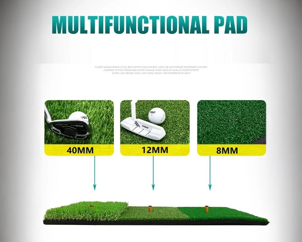 Golf Mat 3-in-1 Practice Mat Outdoor Indoor Training Mat Hitting Mat Driving Pad