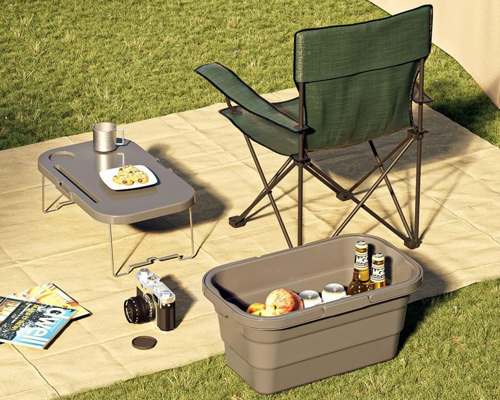 Lightweight foldable basket
