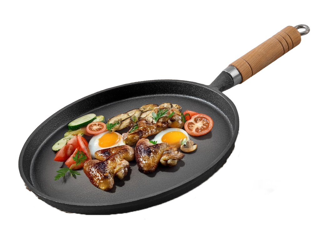 Long lasting cast iron pan
