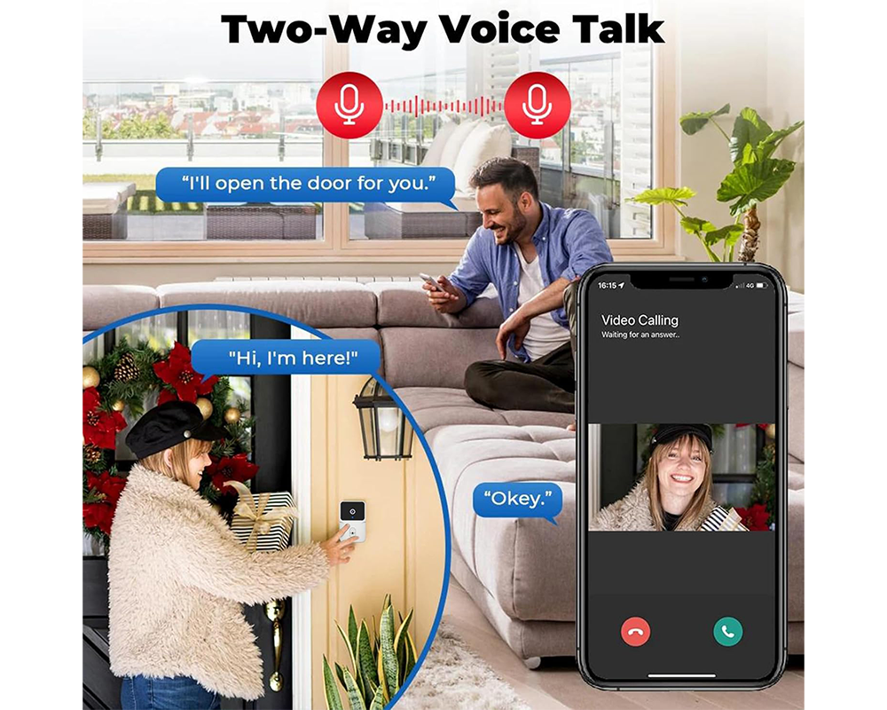 Smart Visual Wireless Doorbell Camera
