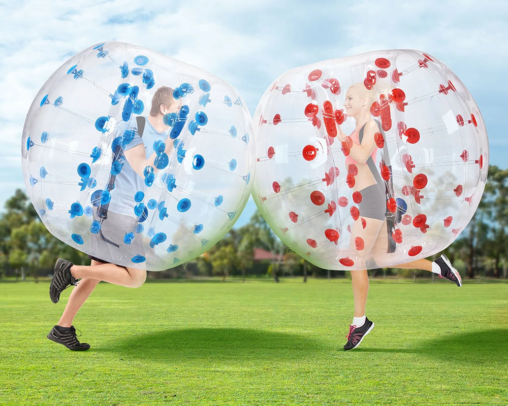 Inflatable sumo zorb balls