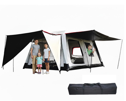 camping tent with stakes