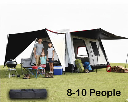 camping tent with stakes