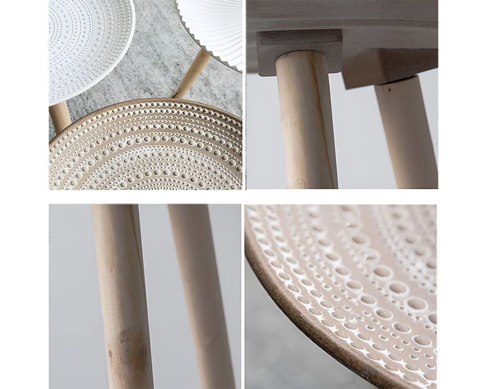 Moroccan Carved Style Round Side Table