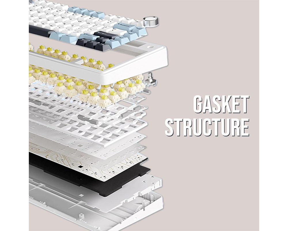 keyboard with multimedia knob