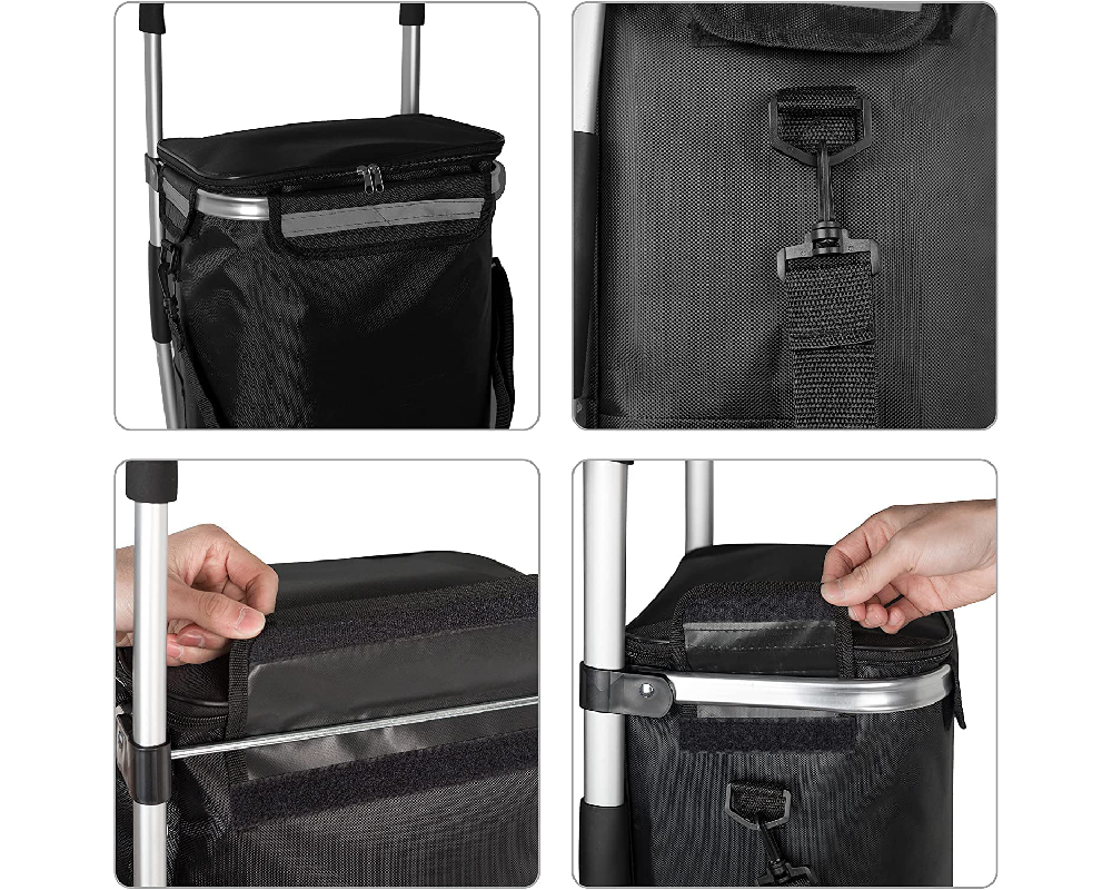 Shopping Trolley Foldable 45L Lightweight Grocery Shopping Trolley