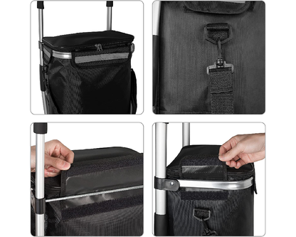 Shopping Trolley Foldable 45L Lightweight Grocery Shopping Trolley