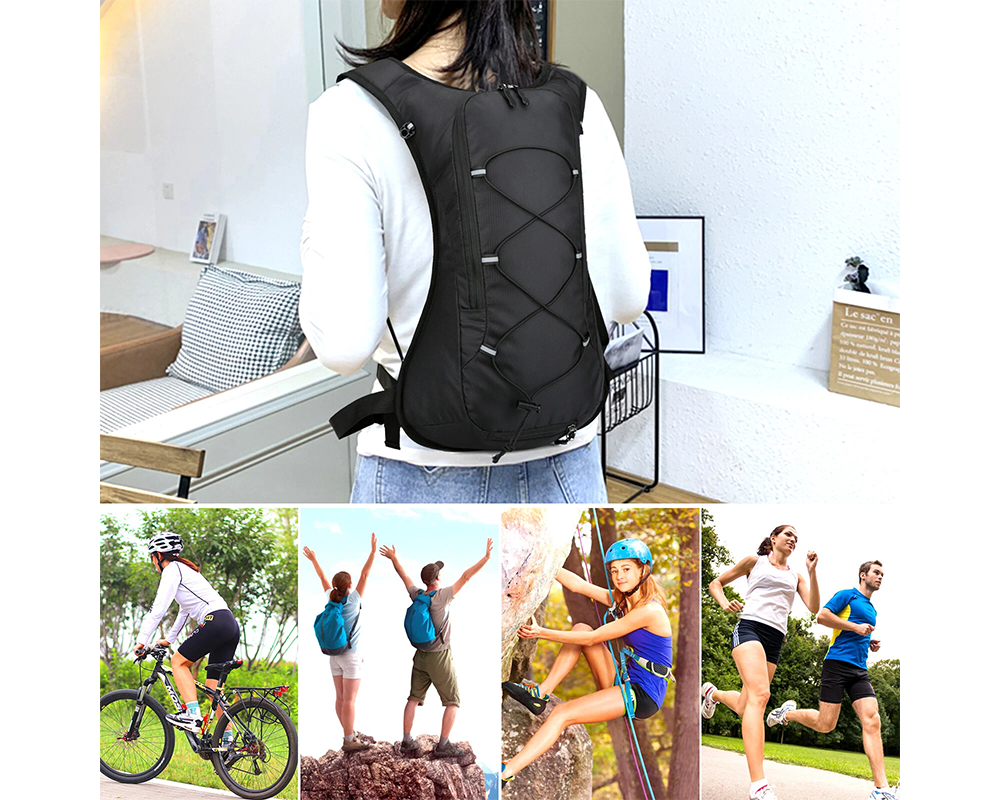 Backpack with water bladder