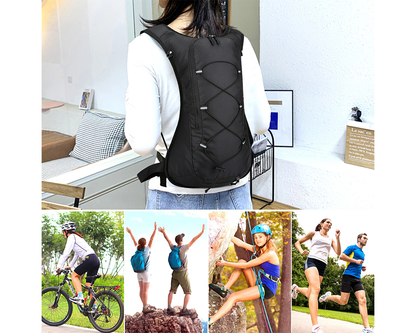 Backpack with water bladder