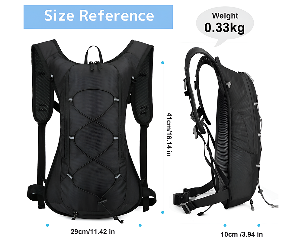 Reflective hydration backpack