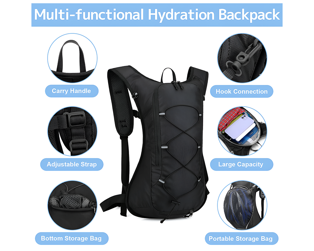 Lightweight hiking hydration pack