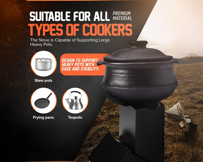 Stable cooking surface stove