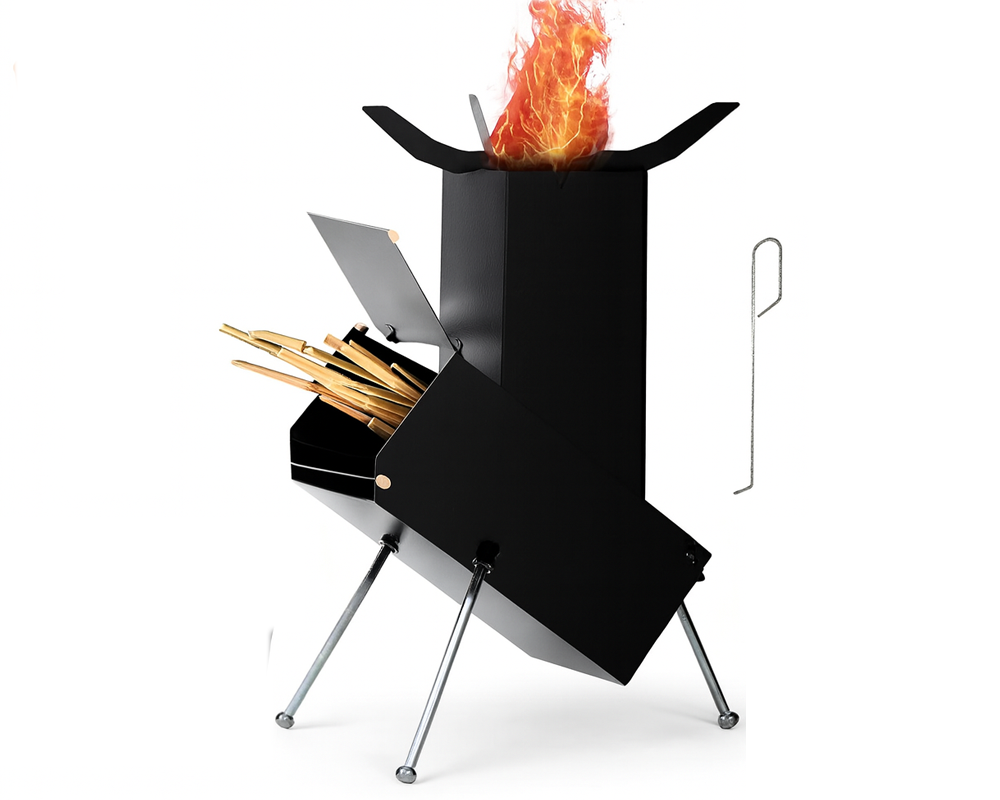 Portable outdoor cooking stove