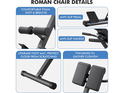 Roman Chair Adjustable Roman Chair Hyperextension Bench