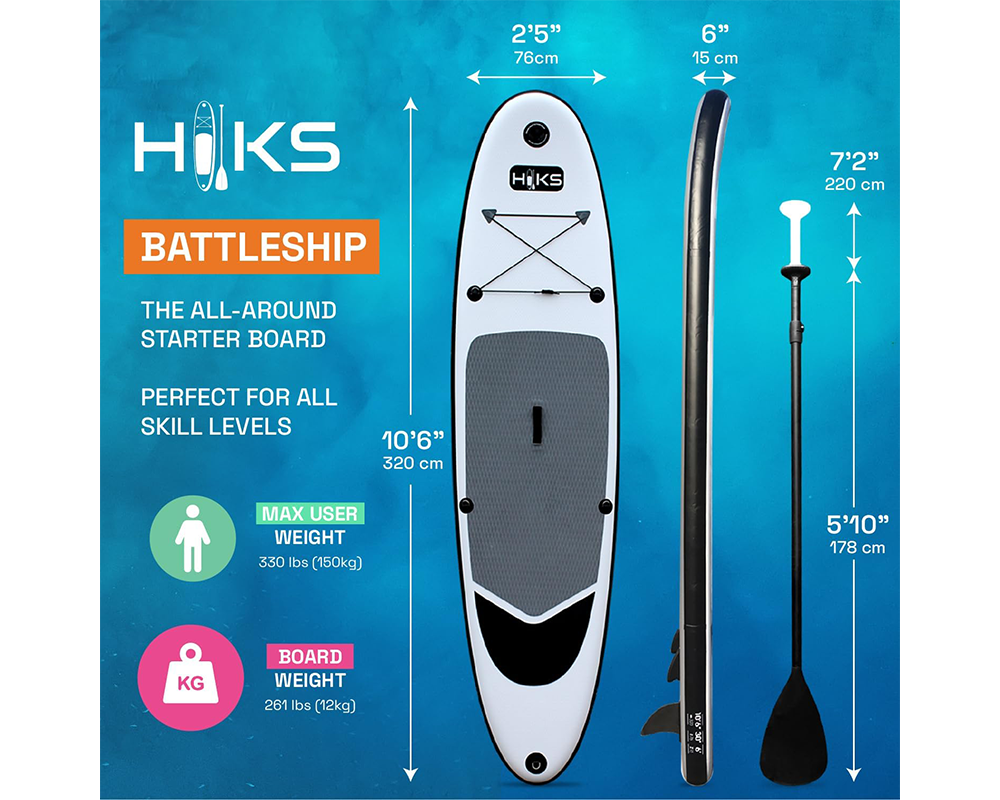 SUP board with hand pump