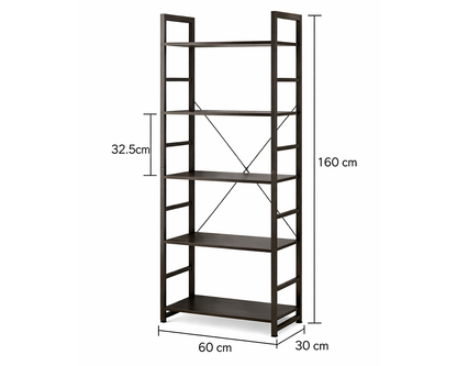 Modern industrial style bookshelf