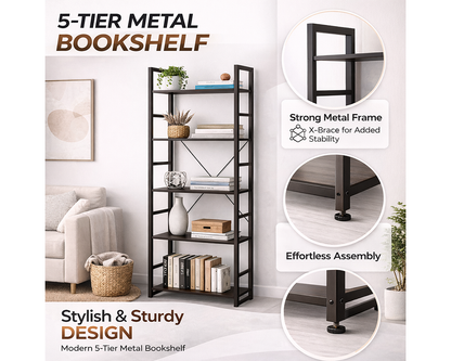 Bookshelf with guardrails