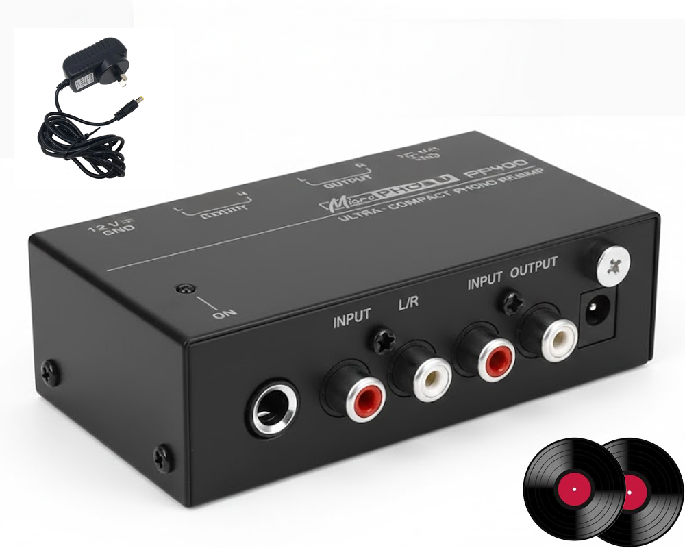 portable phono preamp device