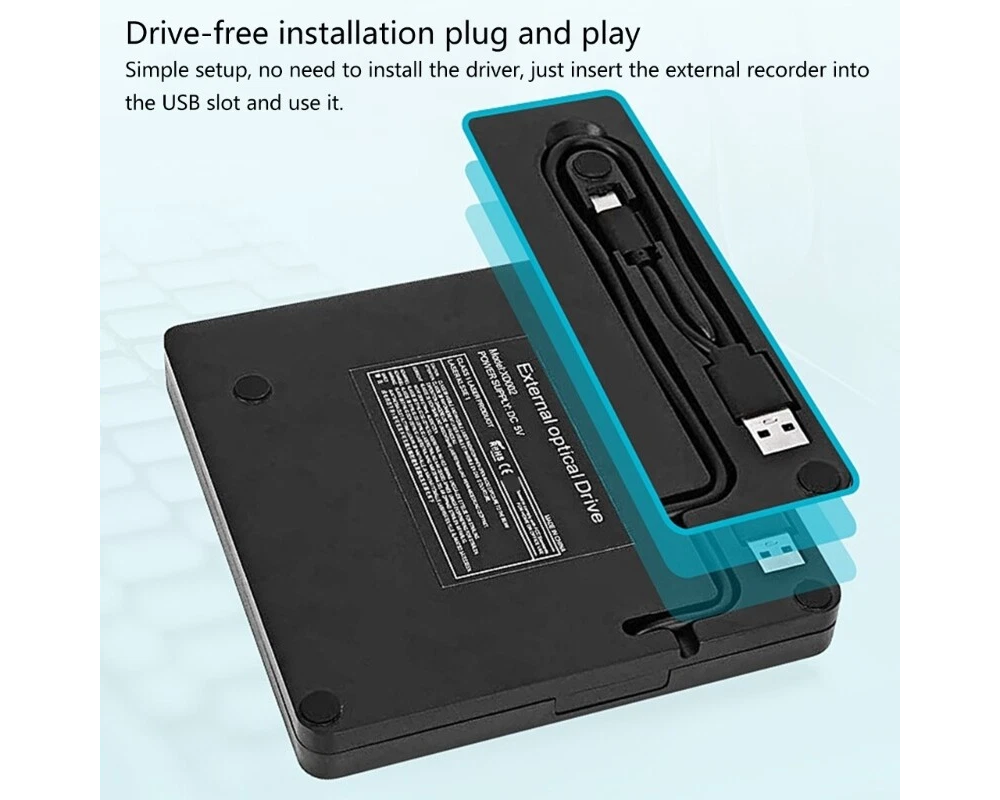 USB powered DVD drive