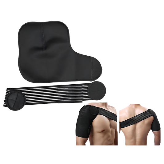 Shoulder support brace black