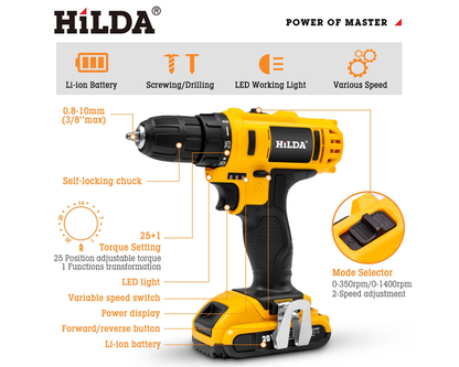 Cordless Drill With Battery