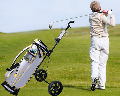 Golf trolley with large holder