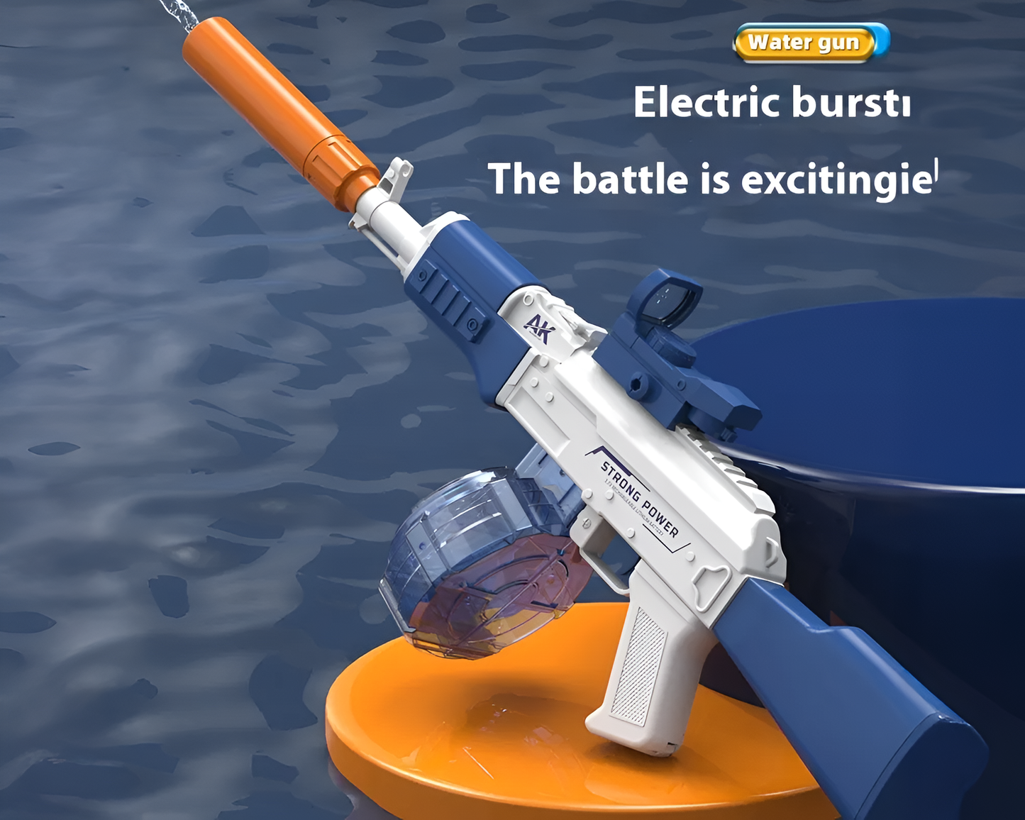 Blue electric water blaster