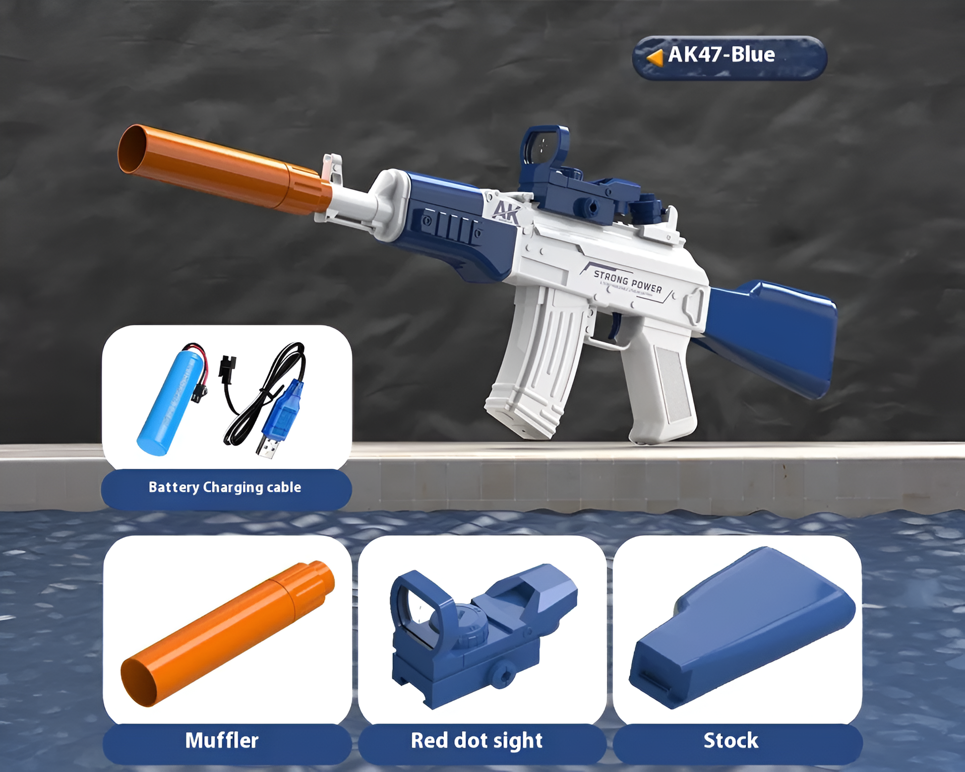 Retro style water blaster