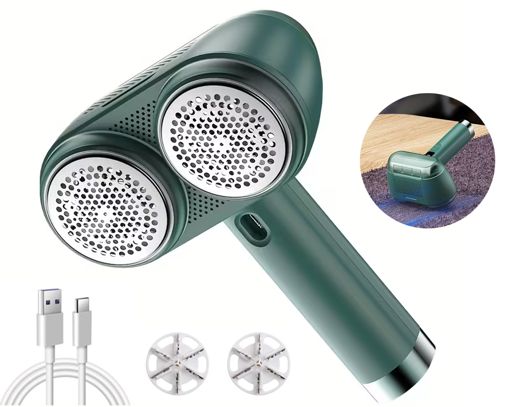 dual motor fabric shaver