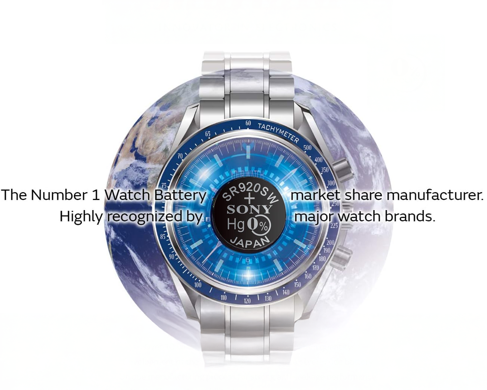 SONY / MURATA SR920SW Silver Oxide 1.55V Watch Batteries Replacement