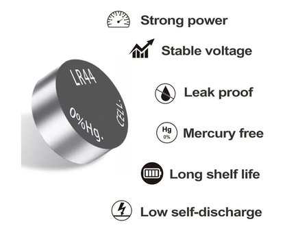 Alkaline coin batteries