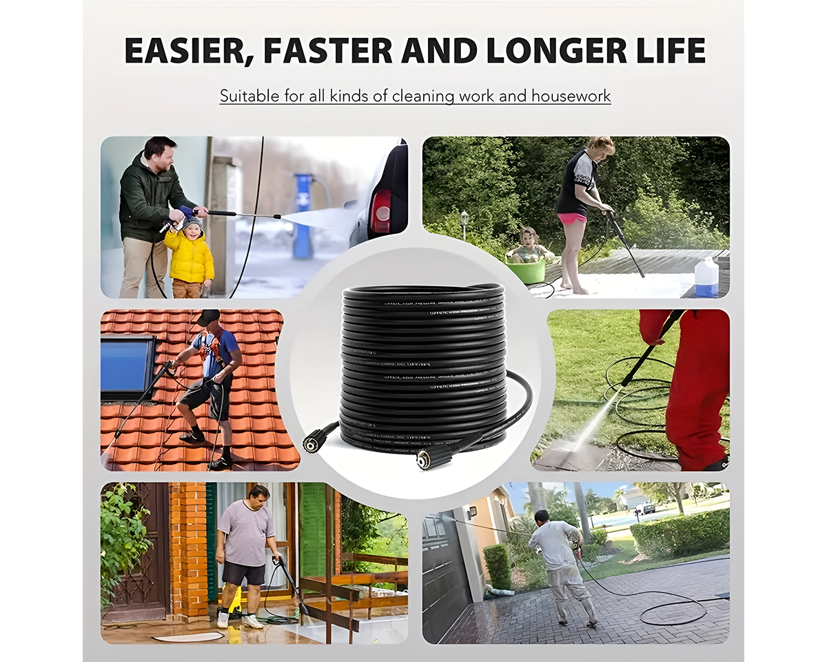 Braided reinforced water hose