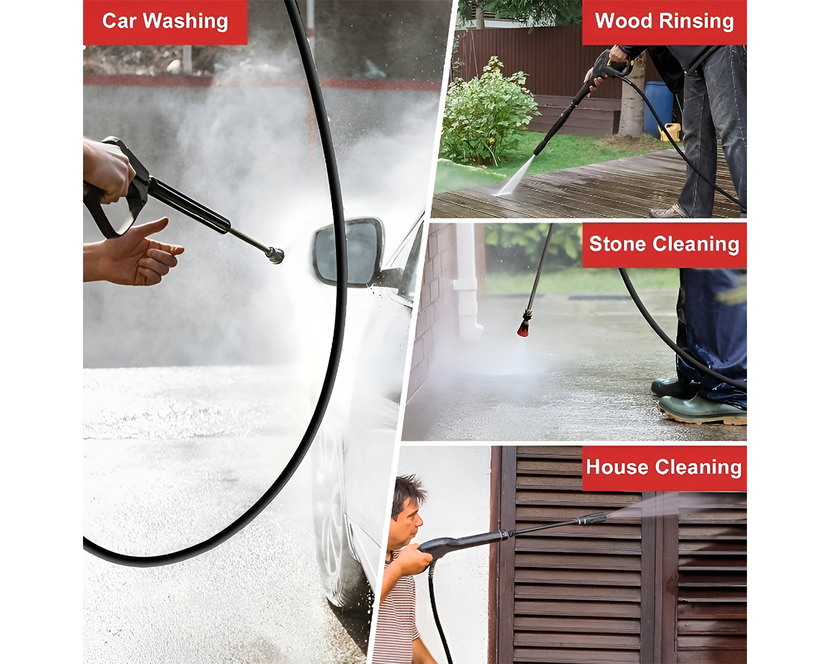 Water blaster hose for cleaning